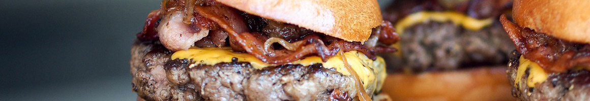 Eating American (New) Burger at Winston's Cafe restaurant in Chesapeake, VA.